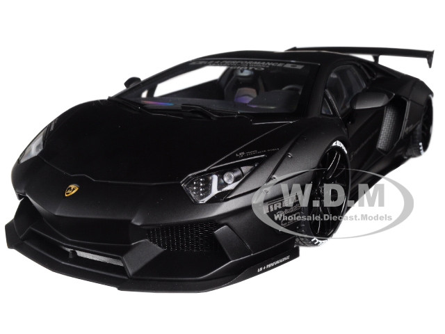 Lamborghini Aventador LB,Works Matt Black 1/18 Model Car by Autoart